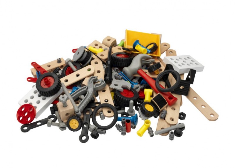 Kinder Werkzeug Holzspielzeug Spielzeug BRIO Builder Kindergartenset 210-tlg 